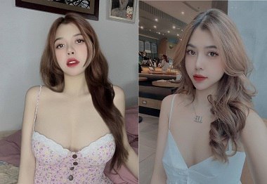 Em gái tóc dài mê mẩn dương vật khổng lồ.